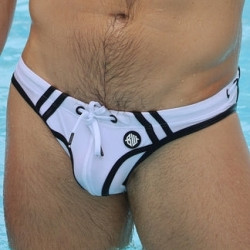 Breedwell Slip de bain Expose Swim Blanc neon